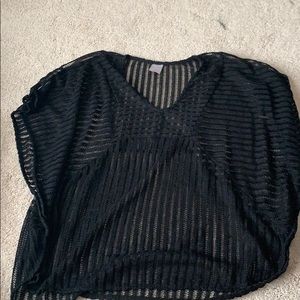 flowy crochet swim coverup